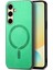Samsung Galaxy A06S Magsafe ile Uyumlu Deri Dokunmatik Telefon Kılıfı (Yurt Dışından) 1