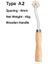 A2-4mm Tarzı Deri Dikiş Iğne Noktası Izleme Tekerlek Uzay Dikiş Deri Kumaş Overstitch Rulet Spacer Aracı (Yurt Dışından) 1