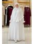 Sufleli Namaz Elbisesi 6034 Ekru 1