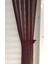 Tül Fon Perde Koyu Bordo Renk 1/3 Sık Pileli Dikim 5