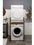 Çamaşır Makinası ve Kurutma Makinası Rafı Çamaşır Makinası Üstü Banyo Düzenleyici Raf 4