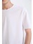 %100 Pamuk Regular Fit Bisiklet Yaka Kısa Kollu Ağır Kumaş Tişört D5481AX25SP 4