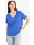Regular Fit V Yaka Basic Düz Penye Kısa Kollu Tişört W9578AZ25SP 3