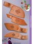 Sürmene Serisi Outdoor Bıçak Kamp Bıçağı Mutfak Şef Bıçak Bıçağı Deri Kılıflı 4 Lü Set Siyah (Out-011) 2