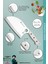 Sürmene Serisi Outdoor Bıçak Kamp Bıçağı Mutfak Şef Bıçak Bıçağı Deri Kılıflı 3 Lü Set (Out-009) 4