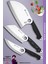 Sürmene Serisi Outdoor Bıçak Kamp Bıçağı Mutfak Şef Bıçak Bıçağı Deri Kılıflı 3 Lü Set (Out-010) 5