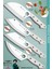 Sürmene Serisi Outdoor Bıçak Kamp Bıçağı Mutfak Şef Bıçak Bıçağı Deri Kılıflı 4 Lü Set (Out-011) 1