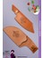 Sürmene Serisi Outdoor Bıçak Kamp Bıçağı Mutfak Şef Bıçak Bıçağı Deri Kılıflı 2 Li Set (Out-0007) 2