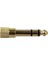 Kulaklık Adaptörü Stereo Altın Fiş 1/4" (6,3 Mm) Erkek - 1/8" (3,5 Mm) Dişi (Yurt Dışından) 2