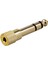Kulaklık Adaptörü Stereo Altın Fiş 1/4" (6,3 Mm) Erkek - 1/8" (3,5 Mm) Dişi (Yurt Dışından) 3