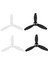 4 Pervaneler Sahne Yedek Parçalar Bıçaklar Parrot Bebop 2 Drone Siyah Beyaz (Yurt Dışından) 1