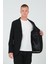 Erkek Slim Fit Cepli Düğmeli Bürümcük Kumaş Klasik Ceket 6