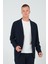 Erkek Slim Fit Cepli Düğmeli Bürümcük Kumaş Klasik Ceket 4
