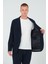 Erkek Slim Fit Cepli Düğmeli Bürümcük Kumaş Klasik Ceket 9