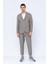 Erkek Slim Fit Cepli Düğmeli Bürümcük Kumaş Klasik Ceket 7