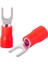 300 Adet Kırmızı 22-16 Awg Yalıtımlı Çatal Kürek U Tipi Kablo Konnektörleri Kiti Elektrik Konnektörleri Sıkma Terminali (Yurt Dışından) 1