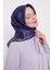 Indigo Leopar Desen Twill Ipek Eşarp 3