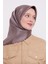 Cappuccino Çizgili Twill Ipek Eşarp 2
