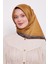 Gold Şerit Leopar Desen Twill İpek Eşarp 1