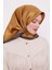 Gold Şerit Leopar Desen Twill İpek Eşarp 3