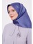 Indigo Çizgili Twill Ipek Eşarp 3