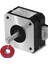 Nema 17 Step Motor Bipolar Step Motor Ekstruder 3D Yazıcı Için 4.1V 1A 13 Ncm (18.4oz.ın) 1m Kablo ile 4 Uç (Yurt Dışından) 1
