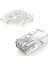 Cat6 RJ45 Konnektör 100 Paket, Cat6 RJ45 Uçları 8P8C Utp Ağ Fişi Cat5 CAT5E Cat6 Telli Kablo Katı Kristal Kafa (Yurt Dışından) 1