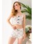 Kadın Kedi Desenli Atlet Şort Pijama Takımı Beyaz - 25Y 10041 7