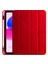 Apple iPad 11.nesil 2025 Kılıf Uyku Modlu Standlı Katlanabilen Kalem Bölmeli Tri Folding Kapak - Kırmızı 1
