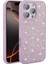 Apple iPhone 16 Pro Kılıf Parlak Taşlı Tasarım Pırlanta Kapak - Lila 3