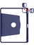 Apple iPad Air 13 2025 M3 Uyumlu Kılıf Kalem Bölmeli Dönebilen Standlı Kapak Termik - Lavendery Gray 4