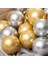 30 Adet Balon Metalik Renkler Beyaz - Gold - Gümüş 3 Farklı Renk 2