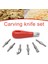 Kırmızı Stil Oyma Araçları ve Pratik Acemi Dıy Okul Kalemi Çok Fonksiyonlu Taşınabilir Abs Linolyum Bıçak Sanat Malzemeleri (Yurt Dışından) 3