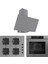 Flowart Ventora Plus Gri 3'lü Ankastre Set ( QBL63CPR-SS208-D079 ) 1