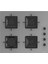 Flowart Ventora Plus Gri 3'lü Ankastre Set ( QBL63CPR-SS208-D079 ) 3