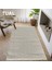 Tual Koleksiyonu Modern Saçaklı Halı 8403 Krem 1