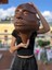 Soyut 3D Yüz Heykeli – Modern Duvar Sanatı | El Yapımı Dekoratif Mask | 48 x 32 cm Çağdaş Heykel Duvar Dekoru 1