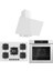 Flowart Florenz Plus Beyaz 3'lü Ankastre Set ( QBL63CB-SS036-D078 ) 1