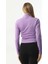 Lila Bağlamalı Kadın Hırka 3