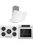 Flowart Evolis Pro Beyaz 3'lü Ankastre Set ( QBL63CB-RS036-D064 ) 1