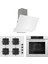 Flowart Ventora Pro Beyaz 3'lü Ankastre Set ( QBL63CB-SS206-D064 ) 1