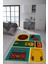 Kaymaz Taban Makinada Yıkanabilir Dijital Baskı Retro Desenli Çocuk Genç Odası Halısı Dot Taban Halı RTR03 1