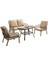 Capri Swing Pisa Ikili Rattan Bahçe Balkon Oturma Grubu Açık Kahve 753 1