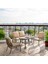 Capri Swing Pisa Ikili Rattan Bahçe Balkon Oturma Grubu Açık Kahve 753 4