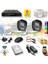 2 Kameralı Set - Gece Renkli Gösteren Hareket Algılayan 5MP SONY Lensli 4 Ultra Warm Ledli 1080P FULLHD Güvenlik Kamerası Seti 2304W-9004 1