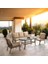 Capri Swing Pisa Üçlü Rattan Bahçe Balkon Oturma Grubu | Kahve | 803 4