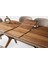Çınar Valencia Ayaklı Ortadan Açılır Büyüyen Yemek Masası 80 x 130 cm Ceviz 2