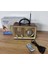 Meier M-110BT Bakır Renk Nostaljik Radyo Ahşap Görünümlü Bluetooth Hoparlör Fm Sd Kart USB Girişi 3
