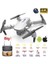 Çift Kameralı Drone LED Işıklı Wifi App ve Uzaktan Kumanda Kontrollü Quadcopter Katlanabilir Şarjlı 1