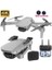 Çift Kameralı Drone LED Işıklı Wifi App ve Uzaktan Kumanda Kontrollü Quadcopter Katlanabilir Şarjlı 2